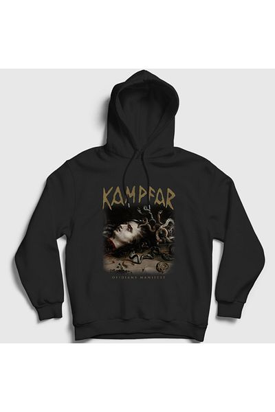Presmono Унисекс суитшърт с качулка Ofidians Manifest, черен, Kampfar - 424517tt