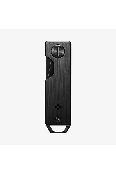 Spigen سلسلة مفاتيح معدنية باللون الأسود AHP05320
