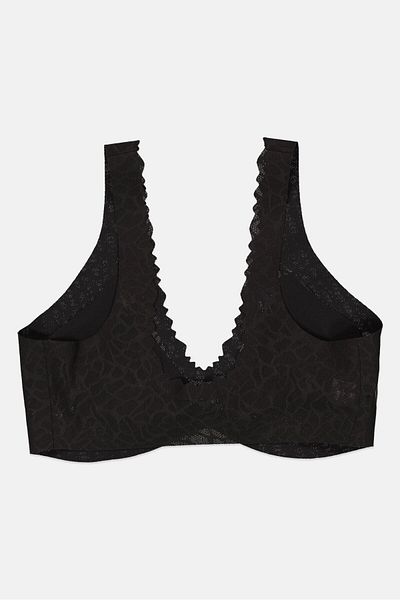 SLOGGI Women Padded Zero Feel Lace Bra, Black