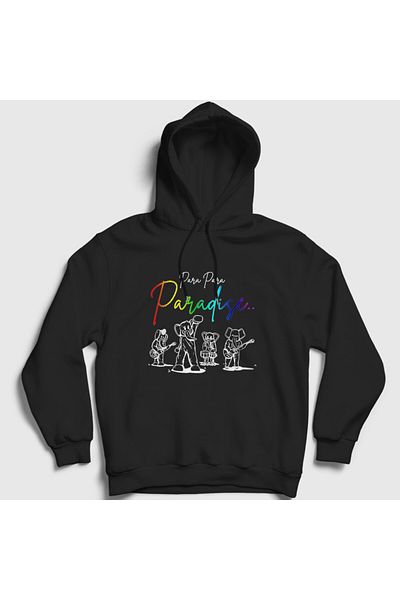 Presmono Унисекс суитшърт с качулка Coldplay Black Paradise 471343tt