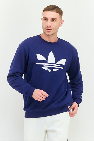 adidas Men Sportswear Fit Long Sleeves Outdoor Sweatshirt, Navy