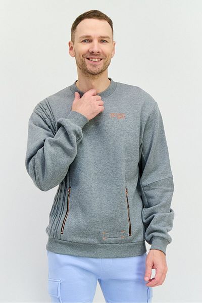 Puma Men Sportswear Fit Long Sleeve Outdoor Sweatshirt, Grey