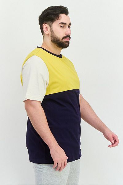 Puma Men Regular Fit Short Sleeves Embroidered Logo Outdoor T-Shirt, Navy Combo