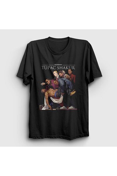 Presmono 2pac Тупак Шакур Унисекс Черна тениска Entombment - 441753tt
