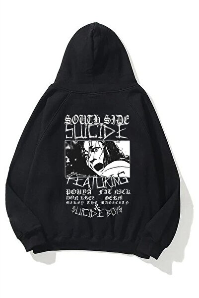 Trendiz Unisex Suicideboys South Side Siyah Sweatshirt Hoodie