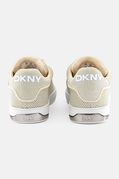 Dkny حذاء نسائي من Abeni Knit برباط، لون بيج