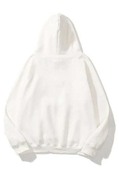 Trendiz Unisex-Teddy-Sweatshirt in Weiß