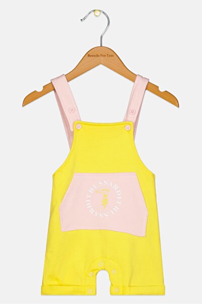 Trussardi Toddlers Boy Graphic Printed Romper, Yellow