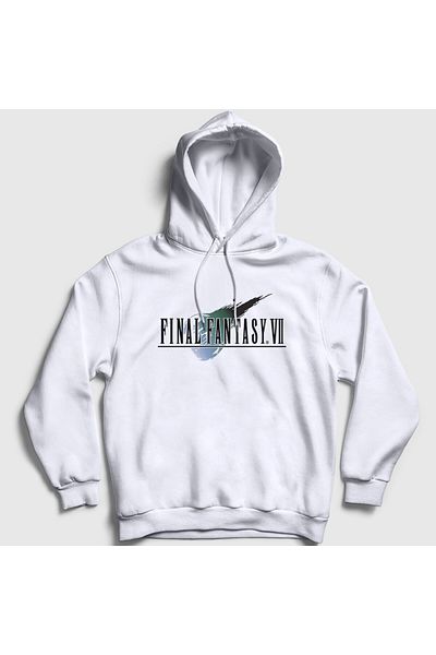 Presmono Φούτερ με λευκή κουκούλα Unisex Final Fantasy VII - 436117 ττ