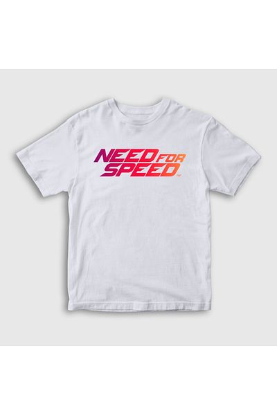 Presmono Παιδικό μπλουζάκι Unisex Need For Speed ​​White Logo - 459871 ττ