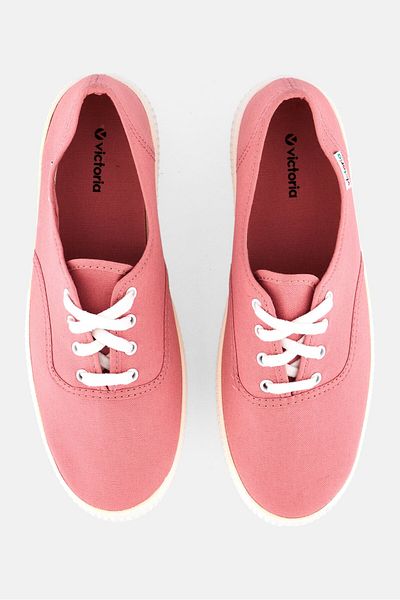 Victoria Women Lace Up Outdoor Shoes, Pink