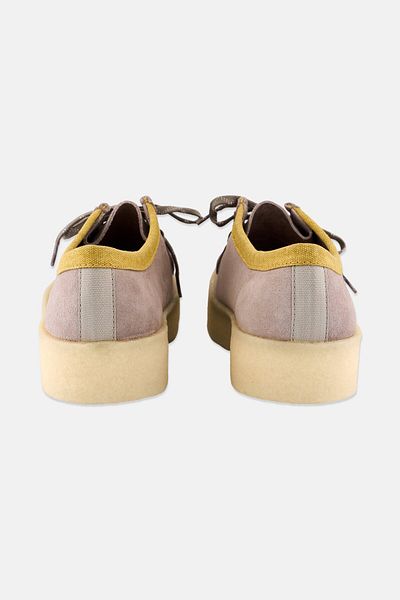 CLARKS Men Standard Wallabee Cup Lace Up Shoes, Grey