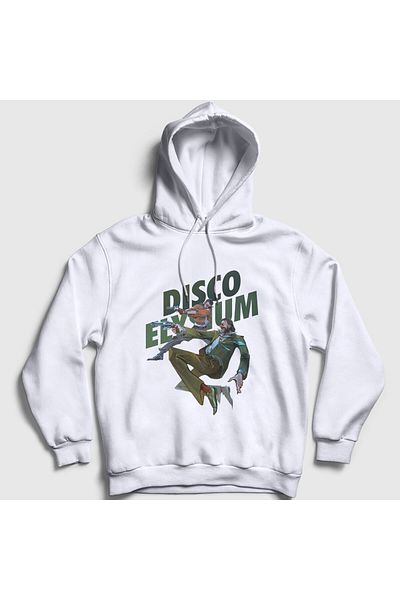 Presmono Λευκό Elysium Final Cut Game Disco Hooded Unisex φούτερ - 464803 ττ