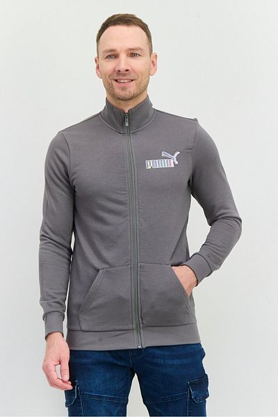 Puma Men Slim Fit Long Sleeve Outdoor Sweatshirt, Grey