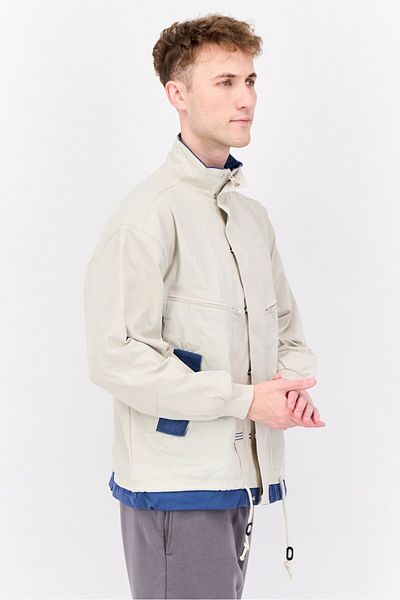 adidas Men Sportswear Fit Long Sleeves Outdoor Jacket , Beige