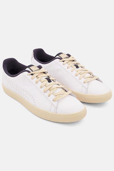 Puma Men Clyde Service Line Lace Up Outdoor Shoes, White