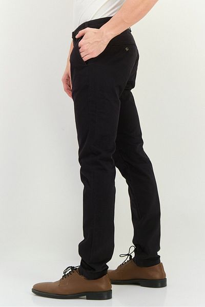 Gant Men Slim Fit Solid Straight Leg Pants, Black