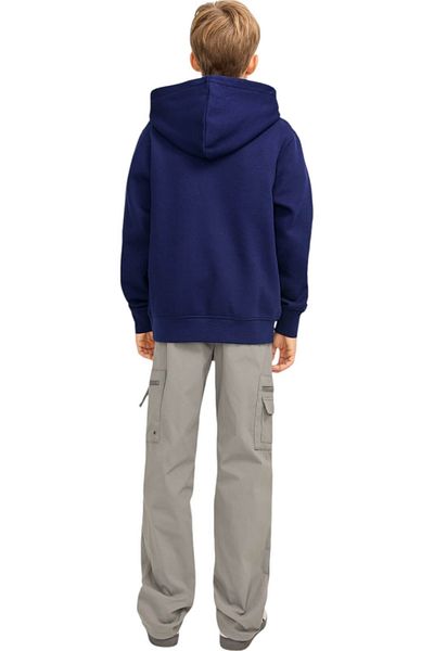 Jack & Jones Hanorac JACK &JONES Vesterbro PO Hood JNR - 12242469-Ocean Cavern