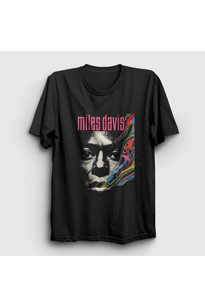 Presmono Μαύρο μπλουζάκι Unisex Miles Davis - 446700 ττ