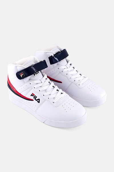 Fila Men Vulc 13 Patent Flag Lace Up Outdoor Shoes, White