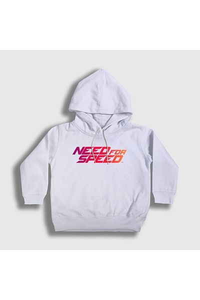 Presmono Λευκό λογότυπο Need For Speed ​​Unisex Παιδικό φούτερ με κουκούλα - 459861 ττ