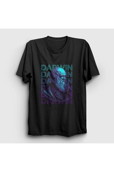 Presmono Μπλουζάκι Charles Darwin Unisex Black Evolution - 441840 ττ
