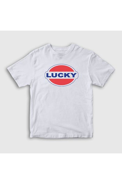 Presmono Λευκό λογότυπο Lucky Halsey Unisex Παιδικό T-Shirt - 459511 ττ