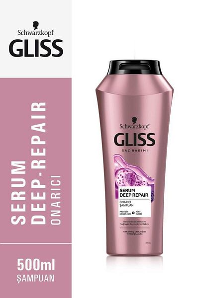 Gliss 2 X 500 ml Serum Deep Repair Repairing Shampoo