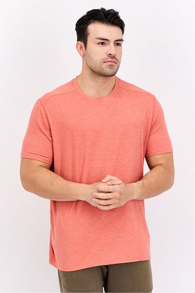 motion Men Sportswear Fit Short Sleeves Outdoor T-shirt, Miner Red