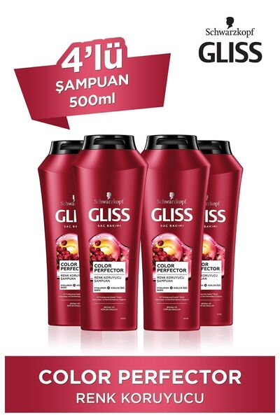 Gliss Color Perfector Renk Koruyucu Şampuan - Hyaluron Iksiri Ve Kızılcık Özü...
