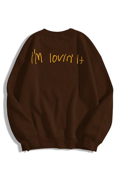 Trendiz Unisex I&#39;m Lovin It Crewneck Φούτερ με κουκούλα