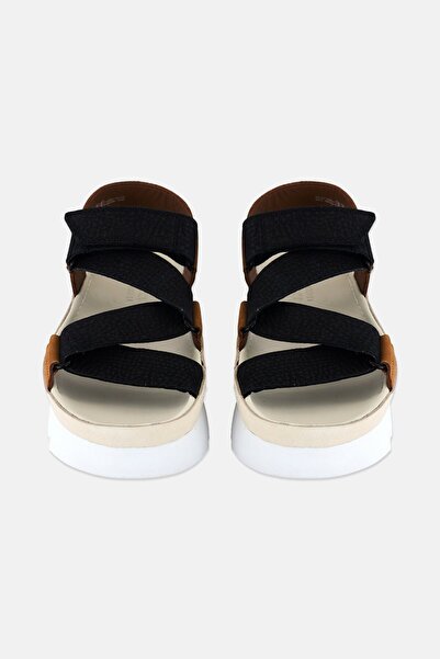 CLARKS Women Ranger Elevtd Velcro Sandals, Black