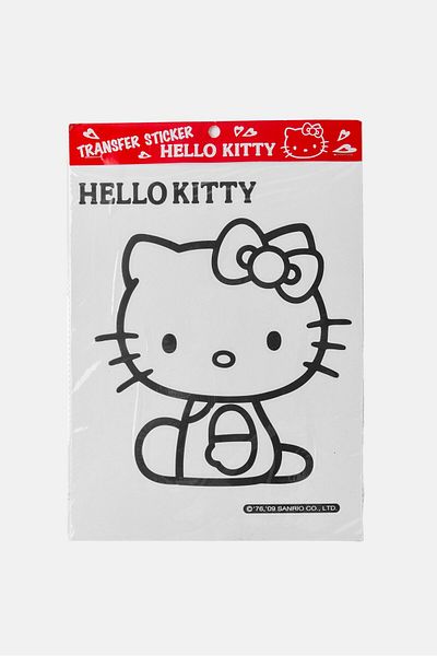 SANRIO Hello Kitty Transfer Stickers 15 L X 18 H cm, White