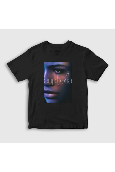 Presmono Zendaya Rue serija Euphoria unisex dečje T-shirt - crna 462399tt
