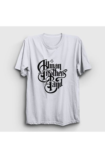 Presmono Μπλουζάκι με λευκό λογότυπο Unisex The Allman Brothers Band - 465873 ττ
