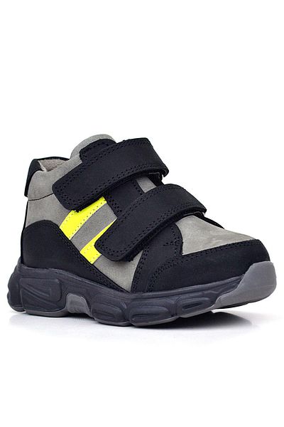 Rakerplus Genuine Leather Gray Black Baby Sports Boots