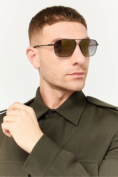 Timberland Men Tb931602d61 Square Sunglasses, Black