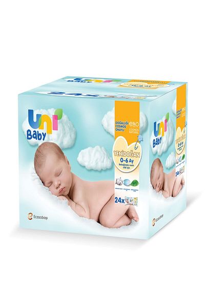 Uni Baby Newborn Wet Wipes 40Pcs 24 Pieces