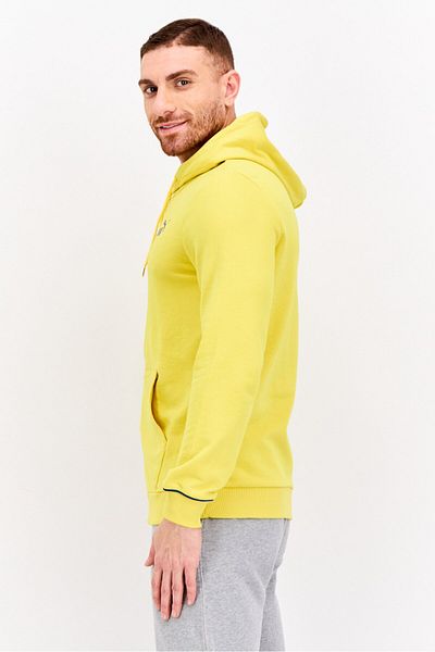 Puma Men Regular Fit Long Sleeve Outdoor Hooded Sweatshirt, Yellow
