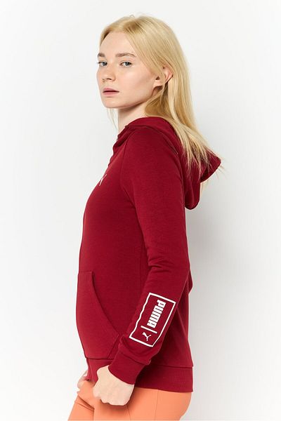 Puma Women Regular Fit Long Sleeves Outdoor Sweatshirt, Red