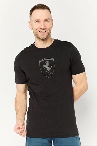 Puma x Scuderia Ferrari Men Sportswear Fit Short Sleeves Training T-shirt, Black