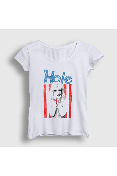 Presmono Tricou alb pentru femei Courtney Love Music Print - 475488 tt