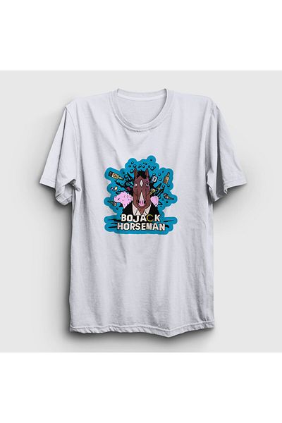 Presmono Λευκό μπλουζάκι Unisex Bojack Horseman - 435850 ττ