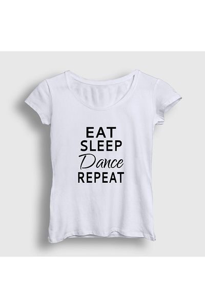 Presmono Tricou alb de dansator - Cadou Eat Sleep Dance Repeat 464328 tt