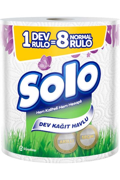 Solo 8 Rolls of Paper Towels, 2 Packs 1=8