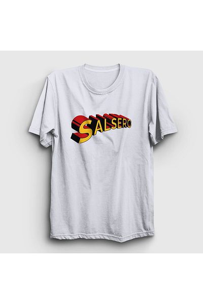 Presmono Λευκό μπλουζάκι χορού Unisex Salsero Salsa - 466703 ττ