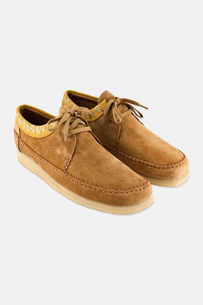 CLARKS Men Standard Fit Weaver Casual Shoes, Tan