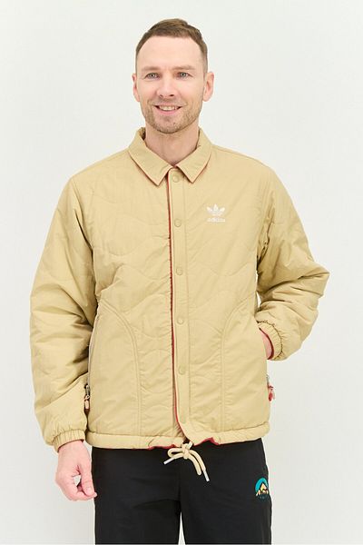 adidas Men Sportswear Fit Long Sleeve Outdoor Jacket, Khaki
