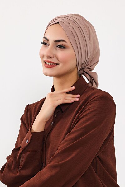 Aisha's Design Pleated Aerobin Bone,B-86A,Mink