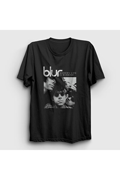 Presmono Crni unisex smeće blur T-shirt - 455663tt